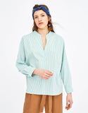 Gathered Sleeve Sweatshirt